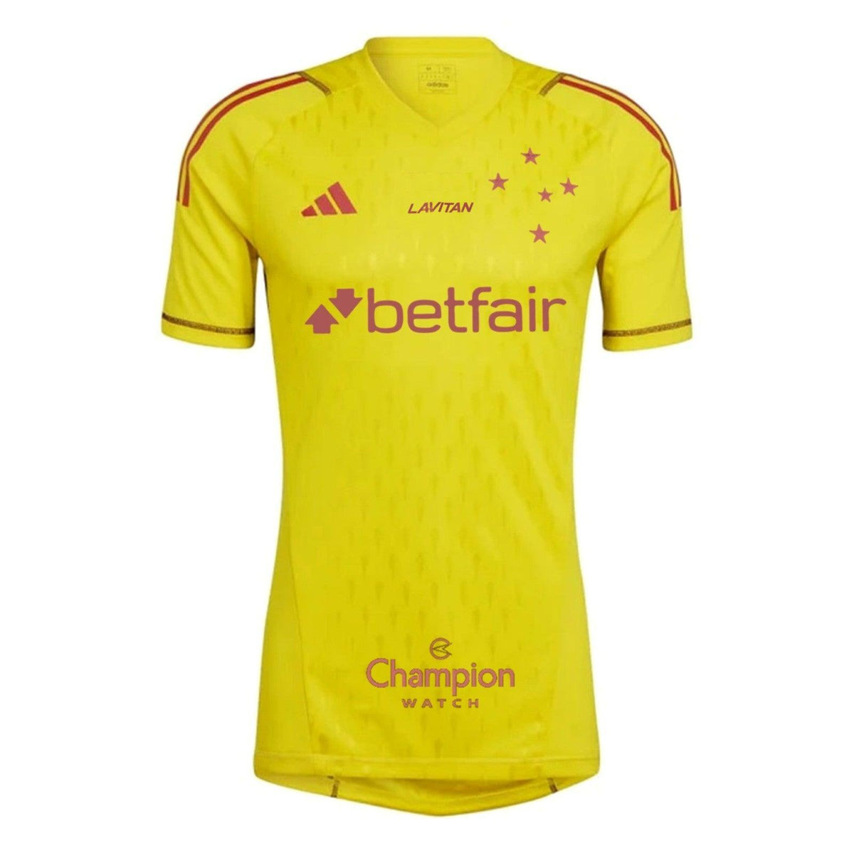Cruzeiro 24/25 Goalkeeper Jersey - Yellow - All Sponsors - Fan Version