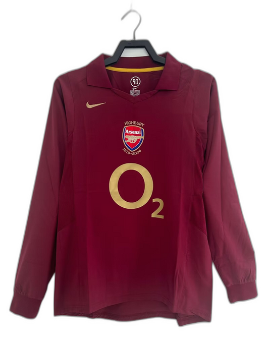Arsenal 05/06 I Home Jersey - Long Sleeve Retro Version