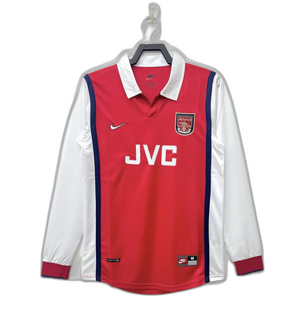 Arsenal 1998 I Home Jersey - Long Sleeve Retro Version