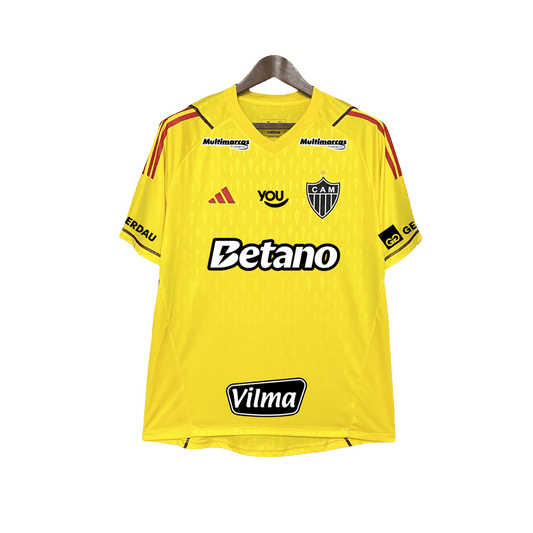 Atletico Mineiro 24/25 Goalkeeper Jersey - Yellow - All Sponsors - Fan Version