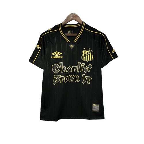 Santos 24/25 Charlie Brown JR Jersey - Black - Fan Version