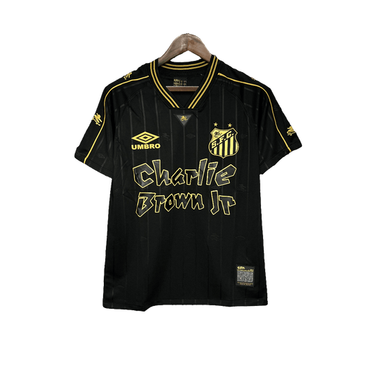 Santos 24/25 Charlie Brown JR Jersey - Black - Fan Version