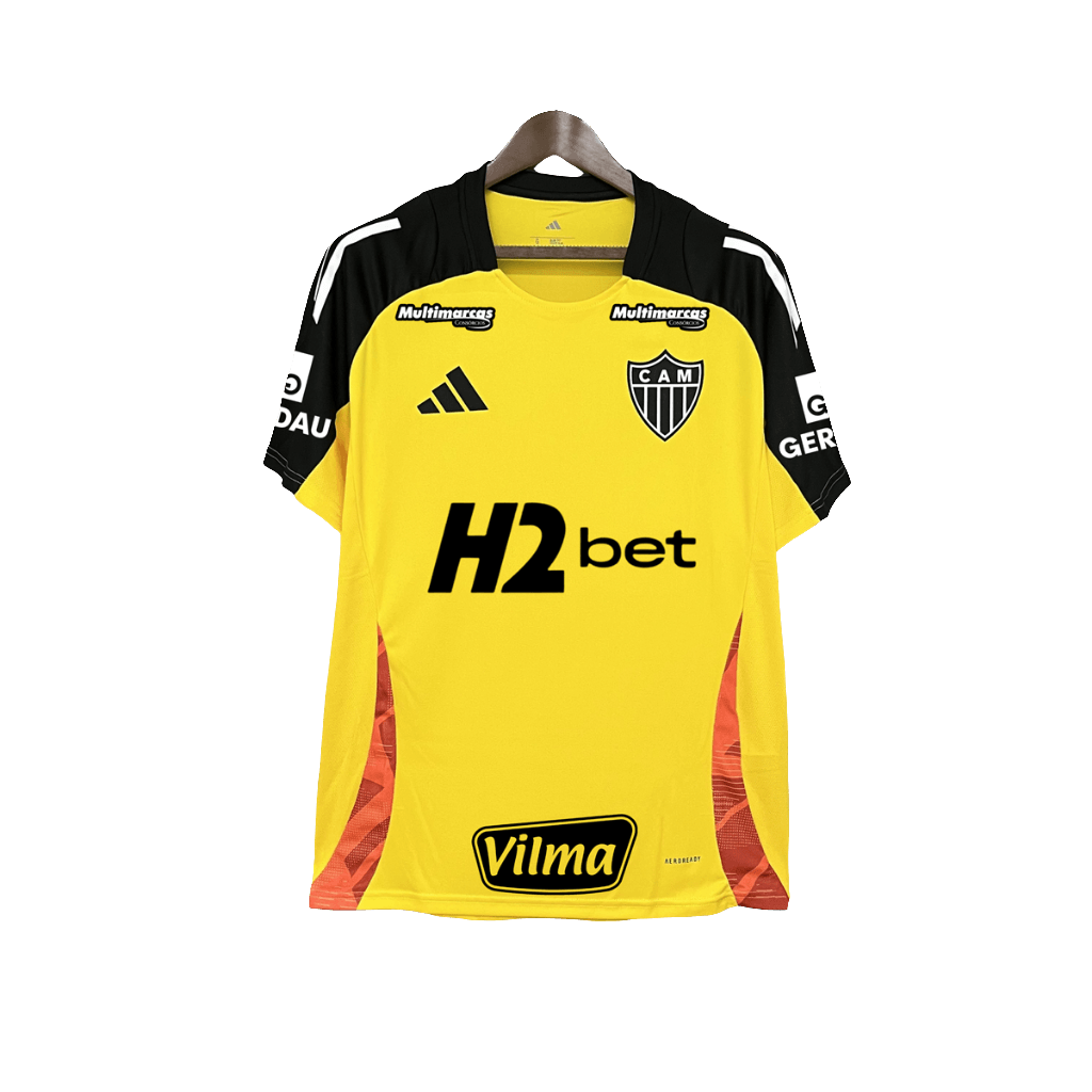 Atletico Mineiro 25/26 Yellow Training Jersey - All Sponsors - Fan Version