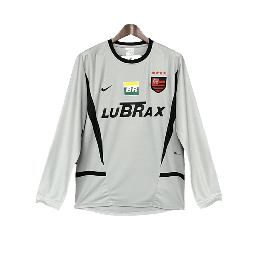 Flamengo 02/03 Goalkeeper Grey Jersey - Long Sleeve Retro Version