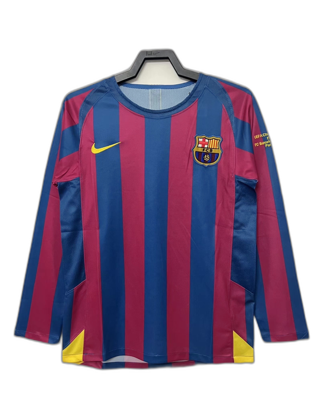 Barcelona 05/06 I Home Jersey - Long Sleeve Retro Version