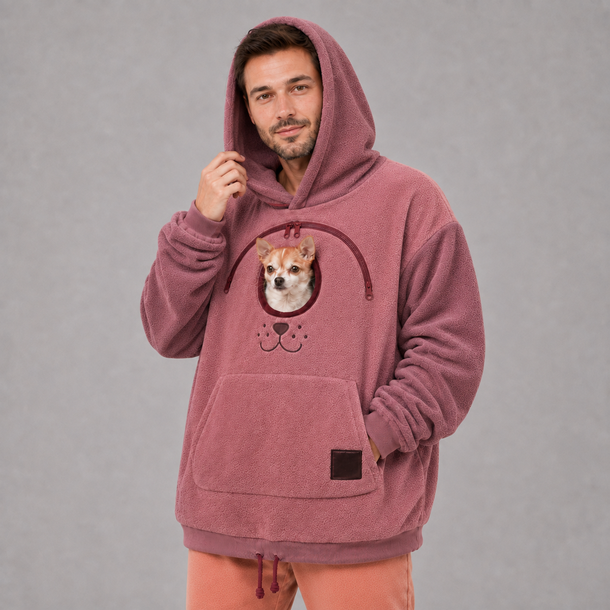 Dog Tote Carrier Hoodie