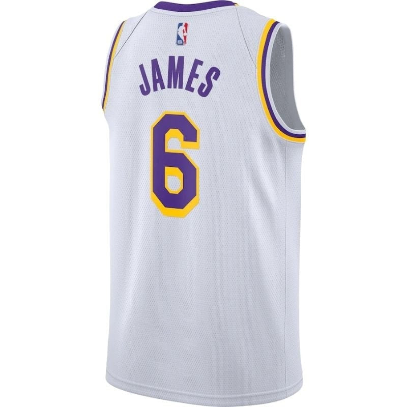 Los Angeles Lakers LeBron James #6 2021/22  Player NBA Jersey Yellow