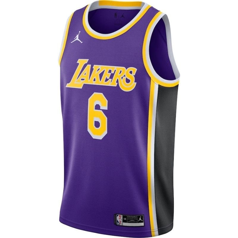 Los Angeles Lakers LeBron James Purple #6 2021/22 Player NBA Jersey