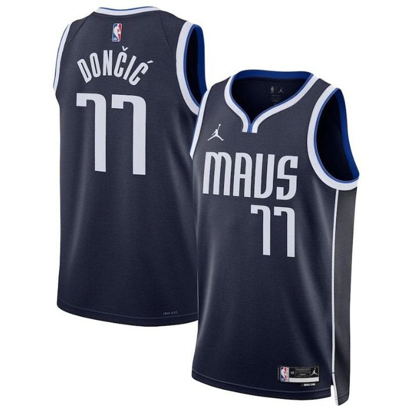 Luka DonÄiÄ‡ - Dallas Mavericks Unisex 2023 Statement Edition NBA Jersey - Navy