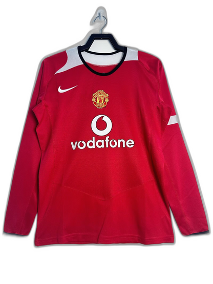 Manchester United 05/06 I Home Jersey - Long Sleeve Retro Version