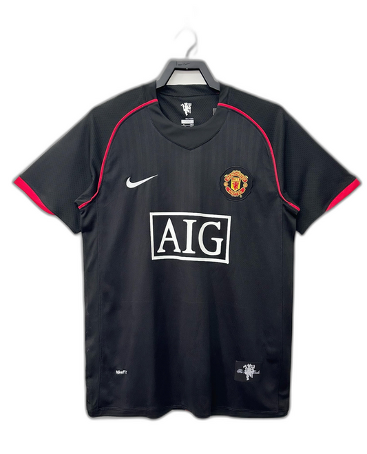 Manchester United 07/08 Black II Away Jersey - Retro Version