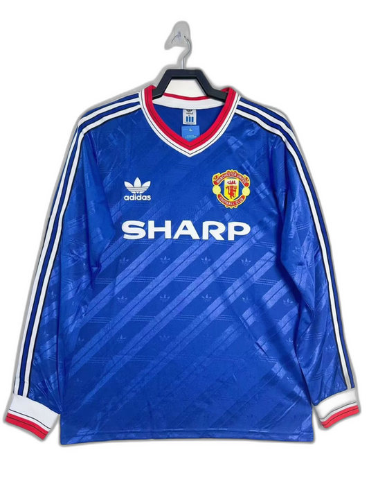 Manchester United 86/88 III Third Jersey - Long Sleeve Retro Version