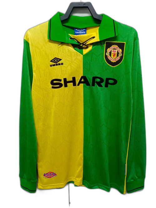 Manchester United 92/94 II Away Jersey - Long Sleeve Retro Version