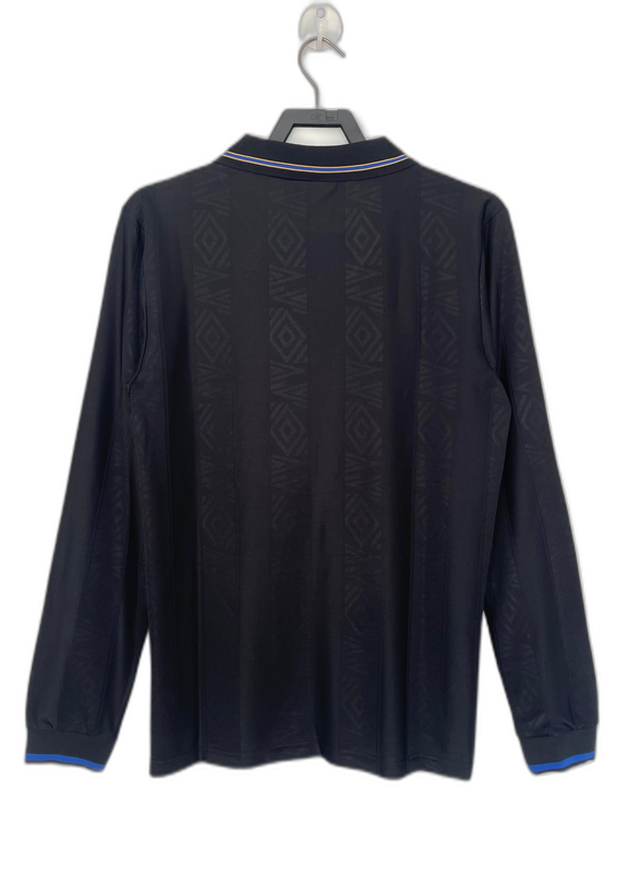 Manchester United 93/94 Black Jersey - Long Sleeve Retro Version