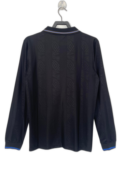 Manchester United 93/94 Black Jersey - Long Sleeve Retro Version