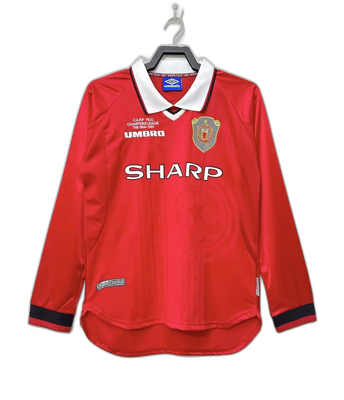 Manchester United 99/00 I Home Jersey - Long Sleeve Retro Version