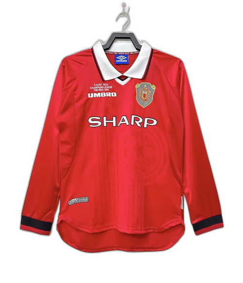 Manchester United 99/00 I Home Jersey - Long Sleeve Retro Version