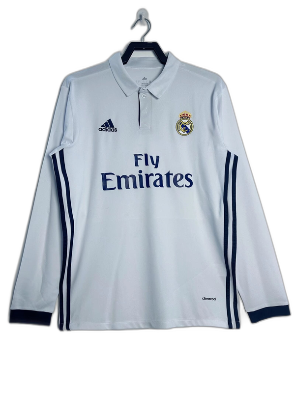 Real Madrid 16/17 I Home Jersey - Long Sleeve Retro Version