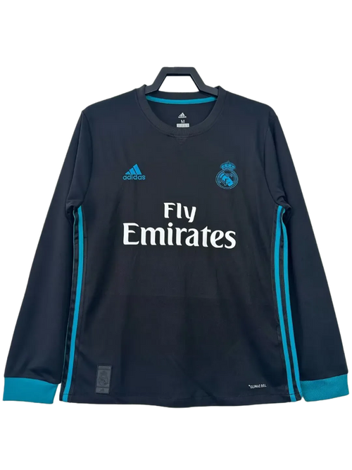 Real Madrid 17/18 II Away Jersey - Long Sleeve Retro Version