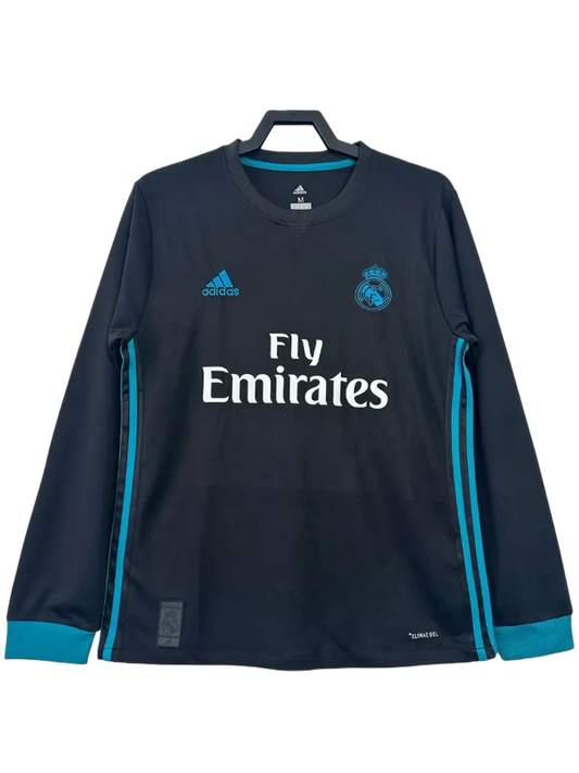 Real Madrid 17/18 II Away Jersey - Long Sleeve Retro Version