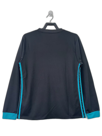 Real Madrid 17/18 II Away Jersey - Long Sleeve Retro Version