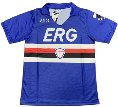 Sampdoria 90/91 I Home Jersey - Retro Version