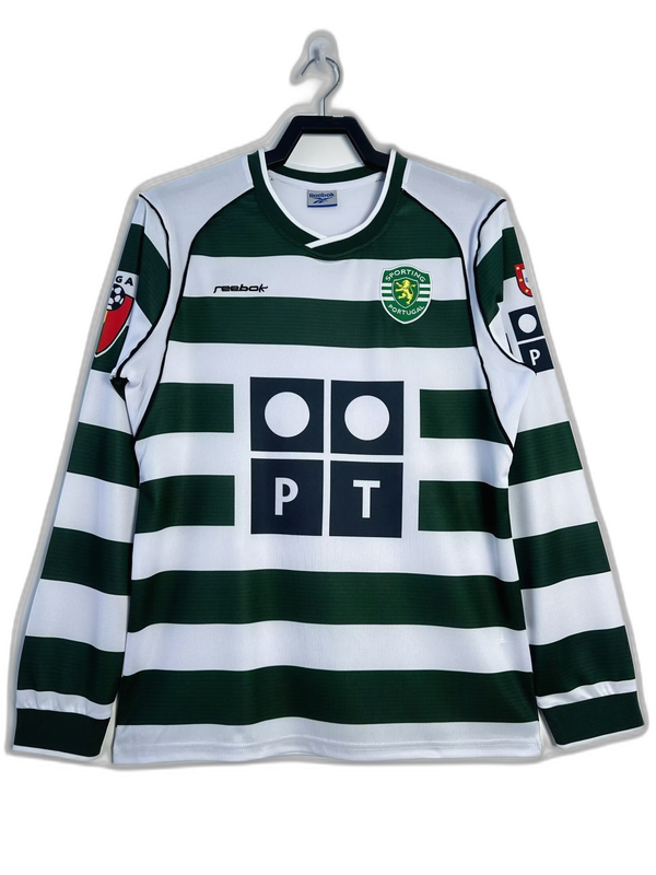 Sporting Lisbon 01/03 I Home Jersey - Long Sleeve Retro Version