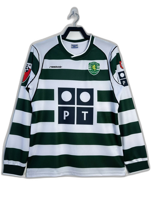 Sporting Lisbon 01/03 I Home Jersey - Long Sleeve Retro Version